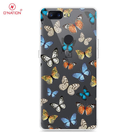 OnePlus 5T Cover - O'Nation Butterfly Dreams Series - 9 Designs - Clear Phone Case - Soft Silicon Borders