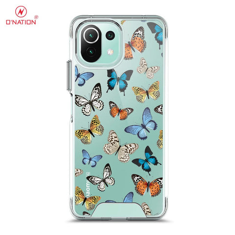 Xiaomi Mi 11 Lite Cover - O'Nation Butterfly Dreams Series - 9 Designs - Clear Phone Case - Soft Silicon Bordersx