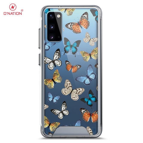 Samsung Galaxy S20 Cover - O'Nation Butterfly Dreams Series - 9 Designs - Clear Phone Case - Soft Silicon Bordersx