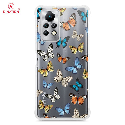 Infinix Note 11 Pro Cover - O'Nation Butterfly Dreams Series - 9 Designs - Clear Phone Case - Soft Silicon Borders