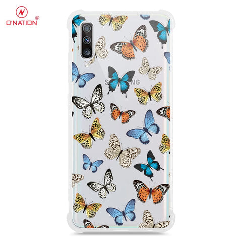 Samsung galaxy A70 Cover - O'Nation Butterfly Dreams Series - 9 Designs - Clear Phone Case - Soft Silicon Borders