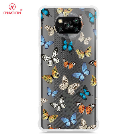 Xiaomi Poco X3 Pro Cover - O'Nation Butterfly Dreams Series - 9 Designs - Clear Phone Case - Soft Silicon Borders
