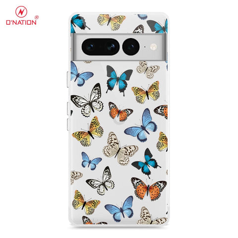 Google Pixel 7 Pro Cover - O'Nation Butterfly Dreams Series - 9 Designs - Clear Phone Case - Soft Silicon Borders