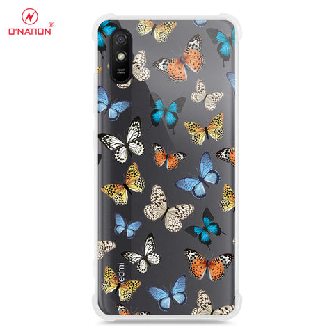 Xiaomi Redmi 9A Cover - O'Nation Butterfly Dreams Series - 9 Designs - Clear Phone Case - Soft Silicon Borders