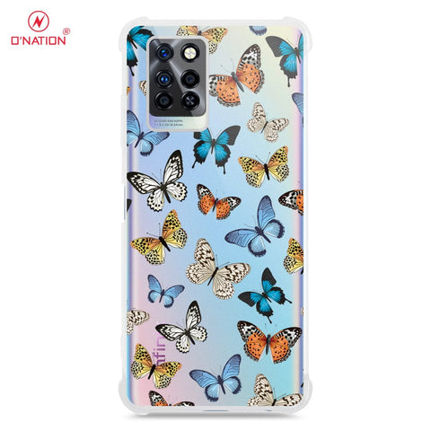 Infinix Note 10 Pro Cover - O'Nation Butterfly Dreams Series - 9 Designs - Clear Phone Case - Soft Silicon Borders