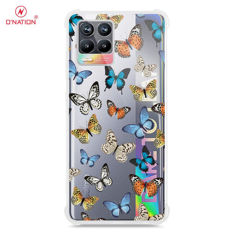 Realme 8 Pro Cover - O'Nation Butterfly Dreams Series - 9 Designs - Clear Phone Case - Soft Silicon Borders