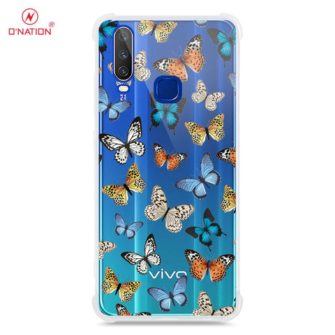 Vivo Y12 Cover - O'Nation Butterfly Dreams Series - 9 Designs - Clear Phone Case - Soft Silicon Borders
