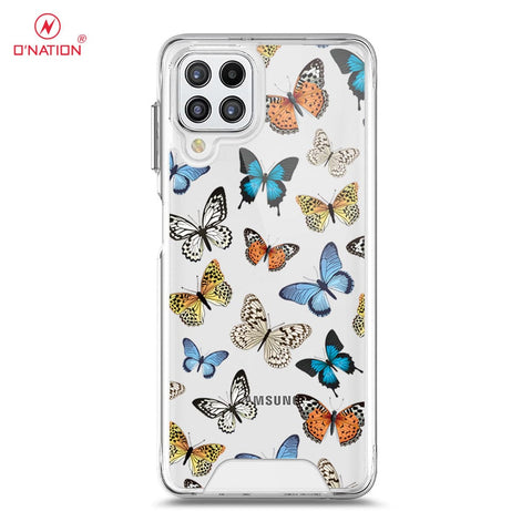 Samsung Galaxy A22 Cover - O'Nation Butterfly Dreams Series - 9 Designs - Clear Phone Case - Soft Silicon Borders