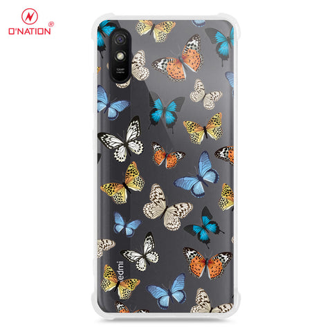 Xiaomi Redmi 9i Cover - O'Nation Butterfly Dreams Series - 9 Designs - Clear Phone Case - Soft Silicon Borders