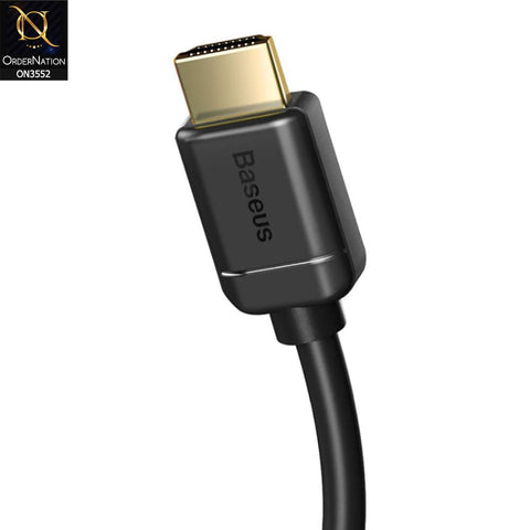 Baseus Horizontal HDMI 2.0 Cable 4K 60 Hz 3D 18 Gbps 2M Black (CADSP-B01)