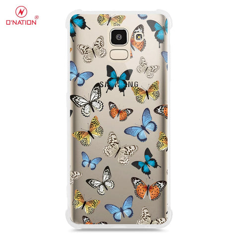 Samsung Galaxy J6 2018 Cover - O'Nation Butterfly Dreams Series - 9 Designs - Clear Phone Case - Soft Silicon Borders