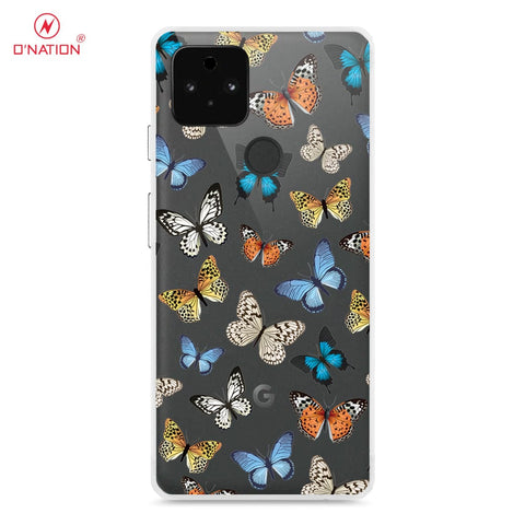 Google Pixel 5a Cover - O'Nation Butterfly Dreams Series - 9 Designs - Clear Phone Case - Soft Silicon Borders