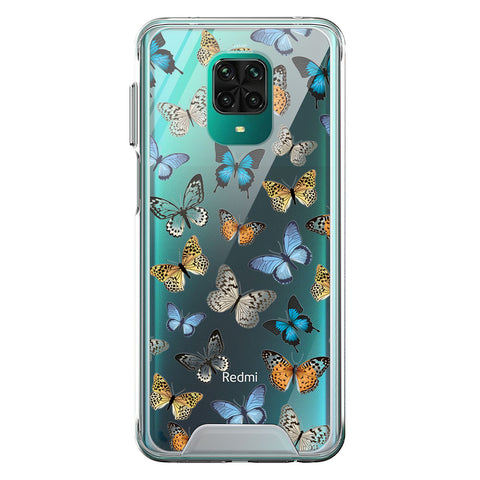 Xiaomi Redmi Note 9S Cover - O'Nation Butterfly Dreams Series - 9 Designs - Clear Phone Case - Soft Silicon Bordersx