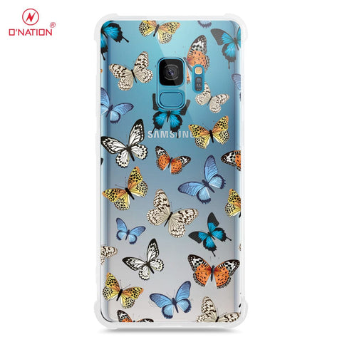 Samsung Galaxy S9 Cover - O'Nation Butterfly Dreams Series - 9 Designs - Clear Phone Case - Soft Silicon Borders