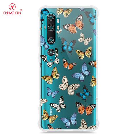 Xiaomi Mi Note 10 Cover - O'Nation Butterfly Dreams Series - 9 Designs - Clear Phone Case - Soft Silicon Borders