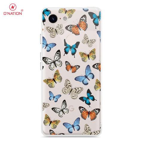 Google Pixel 3 Cover - O'Nation Butterfly Dreams Series - 9 Designs - Clear Phone Case - Soft Silicon Borders