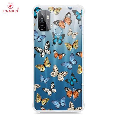 Oppo A53 Cover - O'Nation Butterfly Dreams Series - 9 Designs - Clear Phone Case - Soft Silicon Borders