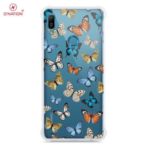 Huawei Y6 2019 / Y6 Prime 2019 Cover - O'Nation Butterfly Dreams Series - 9 Designs - Clear Phone Case - Soft Silicon Borders