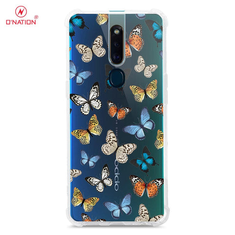 Oppo F11 Pro Cover - O'Nation Butterfly Dreams Series - 9 Designs - Clear Phone Case - Soft Silicon Borders