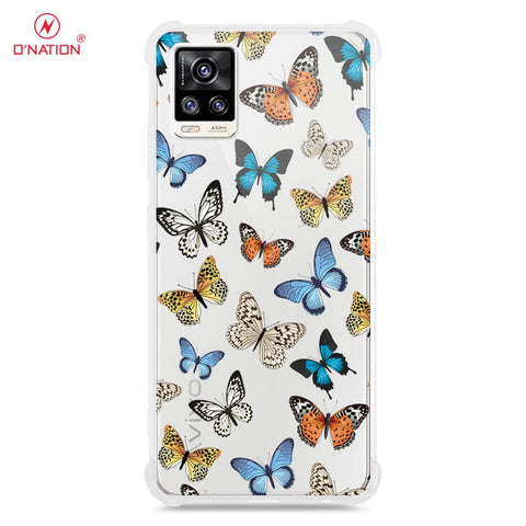 Vivo V20 Cover - O'Nation Butterfly Dreams Series - 9 Designs - Clear Phone Case - Soft Silicon Bordersx