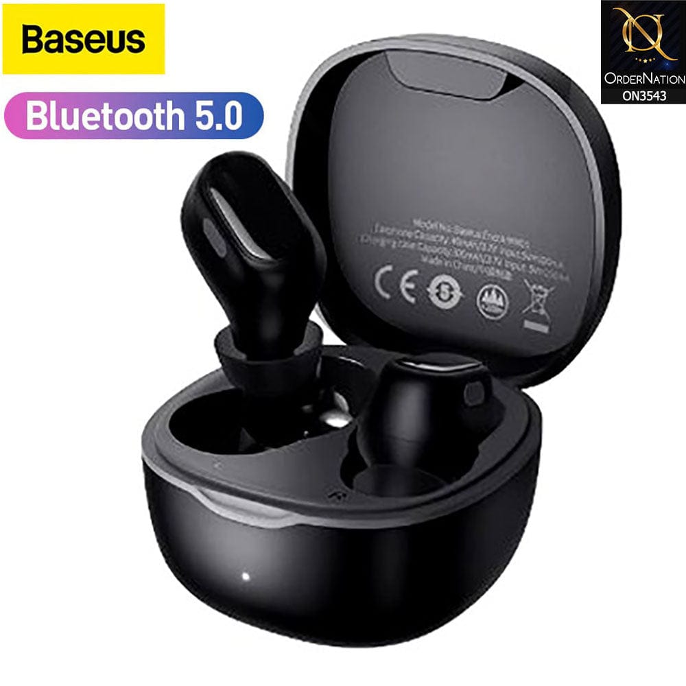 Baseus WM01 TWS Bluetooth 5.0 Headset Earphone - Black