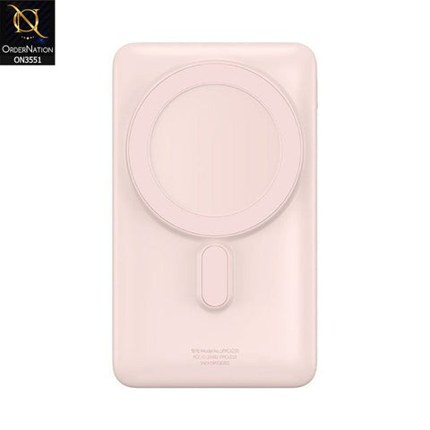 Baseus Magnetic Bracket Wireless 10,000mah Power Bank 20W - Pink