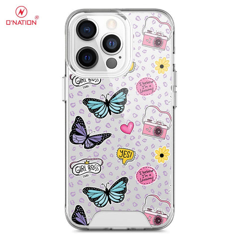 iPhone 13 Pro Cover - O'Nation Butterfly Dreams Series - 9 Designs - Clear Phone Case - Soft Silicon Borders