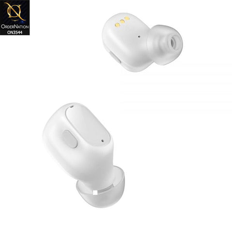 Baseus WM01 Plus TWS Digital Display Wireless Earphone - White