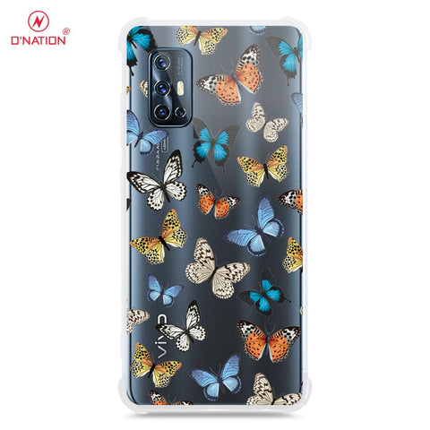 Vivo V17 Cover - O'Nation Butterfly Dreams Series - 9 Designs - Clear Phone Case - Soft Silicon Borders