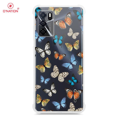 Oppo A16 Cover - O'Nation Butterfly Dreams Series - 9 Designs - Clear Phone Case - Soft Silicon Borders
