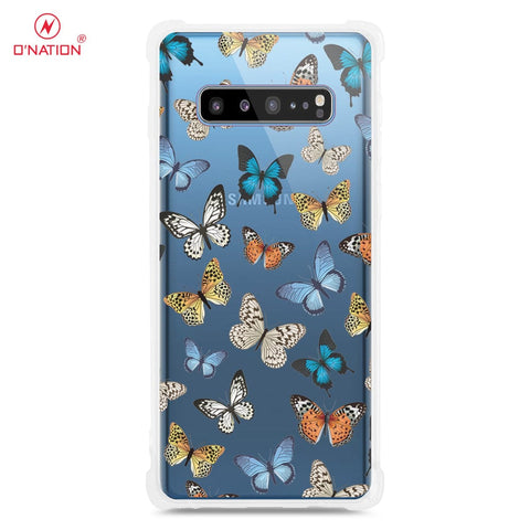 Samsung Galaxy S10 5G Cover - O'Nation Butterfly Dreams Series - 9 Designs - Clear Phone Case - Soft Silicon Borders