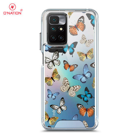 Xiaomi Redmi 10 Cover - O'Nation Butterfly Dreams Series - 9 Designs - Clear Phone Case - Soft Silicon Borders