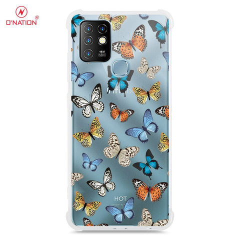 Infinix Hot 10 Cover - O'Nation Butterfly Dreams Series - 9 Designs - Clear Phone Case - Soft Silicon Borders