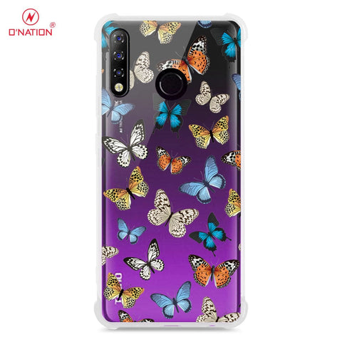 Tecno Spark 4 Cover - O'Nation Butterfly Dreams Series - 9 Designs - Clear Phone Case - Soft Silicon Borders