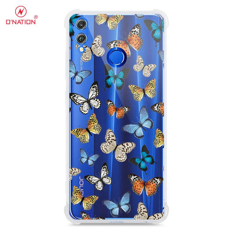 Huawei Honor 8X Cover - O'Nation Butterfly Dreams Series - 9 Designs - Clear Phone Case - Soft Silicon Borders