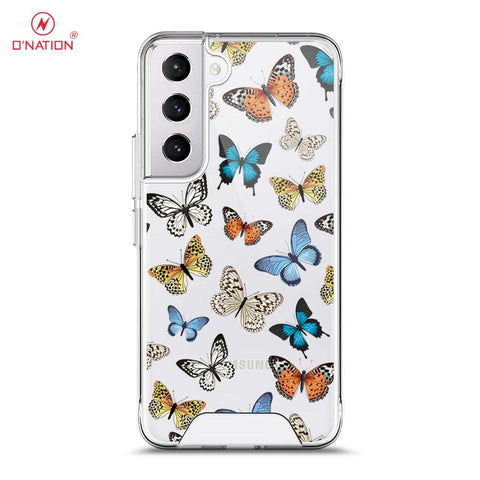 Samsung Galaxy S22 5G Cover - O'Nation Butterfly Dreams Series - 9 Designs - Clear Phone Case - Soft Silicon Borders