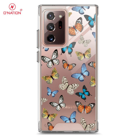 Samsung Galaxy Note 20 Ultra Cover - O'Nation Butterfly Dreams Series - 9 Designs - Clear Phone Case - Soft Silicon Bordersx U7