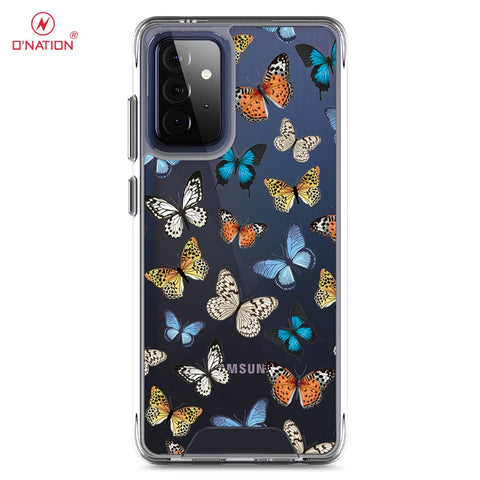 Samsung Galaxy A72 Cover - O'Nation Butterfly Dreams Series - 9 Designs - Clear Phone Case - Soft Silicon Borders
