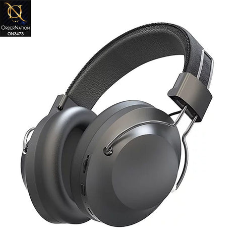 Black - NIA WH700 Over Ear Headsets Wireless Stereo Bluetooth Headphones Bluetooth with mic super sound