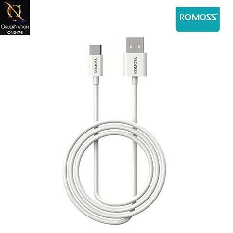 White - ROMOSS CB308 Type C Cable 1M