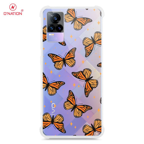 Vivo V21E Cover - O'Nation Butterfly Dreams Series - 9 Designs - Clear Phone Case - Soft Silicon Borders