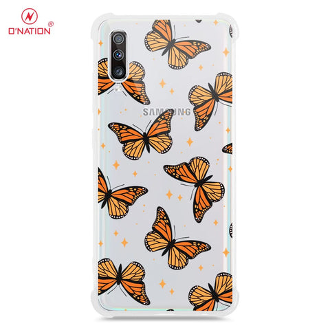 Samsung galaxy A70s Cover - O'Nation Butterfly Dreams Series - 9 Designs - Clear Phone Case - Soft Silicon Borders