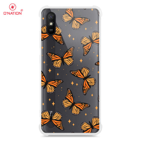 Xiaomi Redmi 9A Cover - O'Nation Butterfly Dreams Series - 9 Designs - Clear Phone Case - Soft Silicon Borders