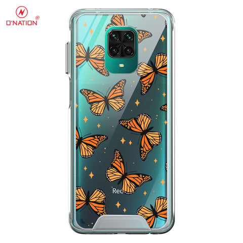 Xiaomi Redmi Note 9S Cover - O'Nation Butterfly Dreams Series - 9 Designs - Clear Phone Case - Soft Silicon Bordersx