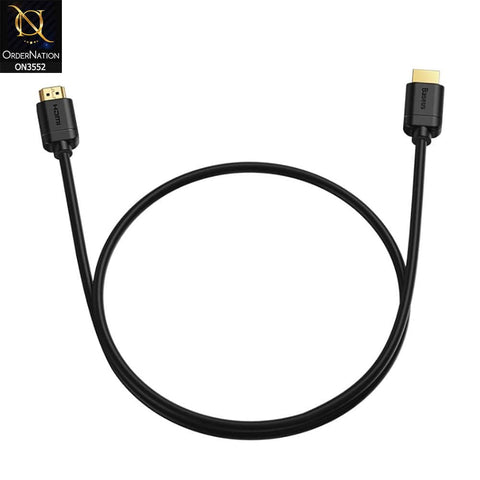 Baseus Horizontal HDMI 2.0 Cable 4K 60 Hz 3D 18 Gbps 2M Black (CADSP-B01)