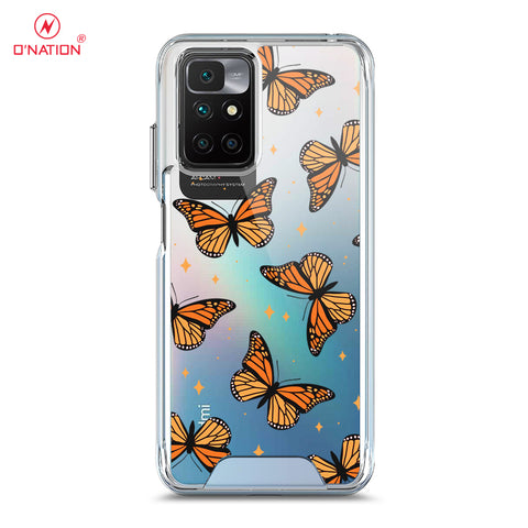 Xiaomi Redmi 10 Cover - O'Nation Butterfly Dreams Series - 9 Designs - Clear Phone Case - Soft Silicon Borders