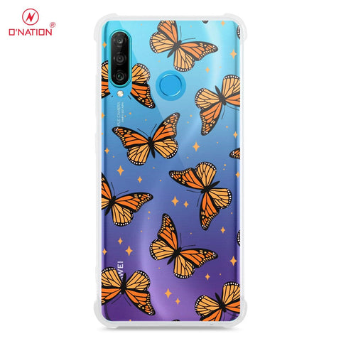 Huawei P30 Lite Cover - O'Nation Butterfly Dreams Series - 9 Designs - Clear Phone Case - Soft Silicon Borders