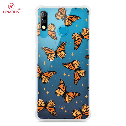 Infinix Hot 8 Lite Cover - O'Nation Butterfly Dreams Series - 9 Designs - Clear Phone Case - Soft Silicon Borders