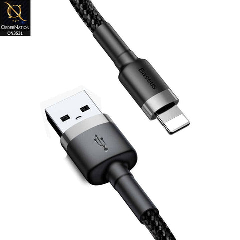 Baseus Cafule Cable USB For Lightning 2M 1.5A - Black & Gray