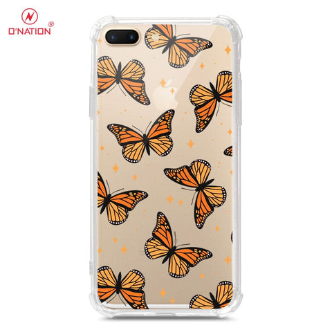 iPhone 8 Plus / 7 Plus Cover - O'Nation Butterfly Dreams Series - 9 Designs - Clear Phone Case - Soft Silicon Borders
